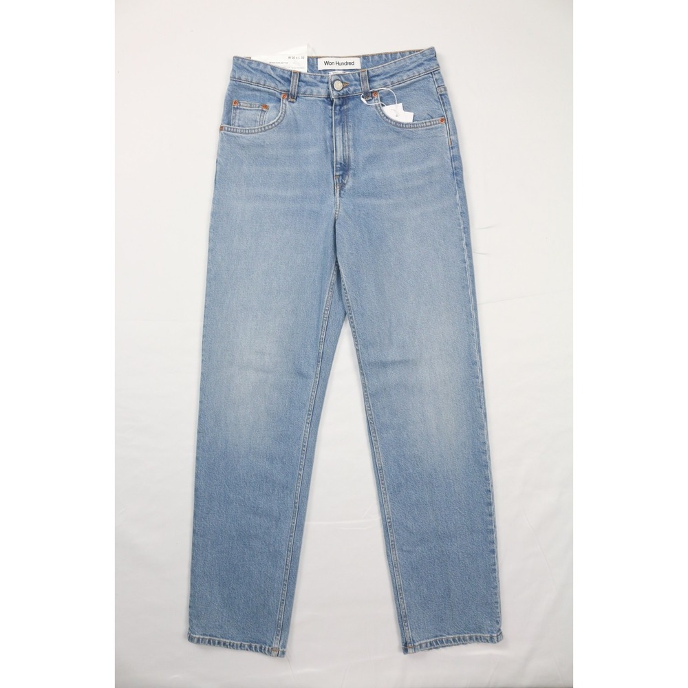 Won Hundred Ben Wash 6 Jeans 30x32 Light Wash Button Fly 100% Organic Cotton